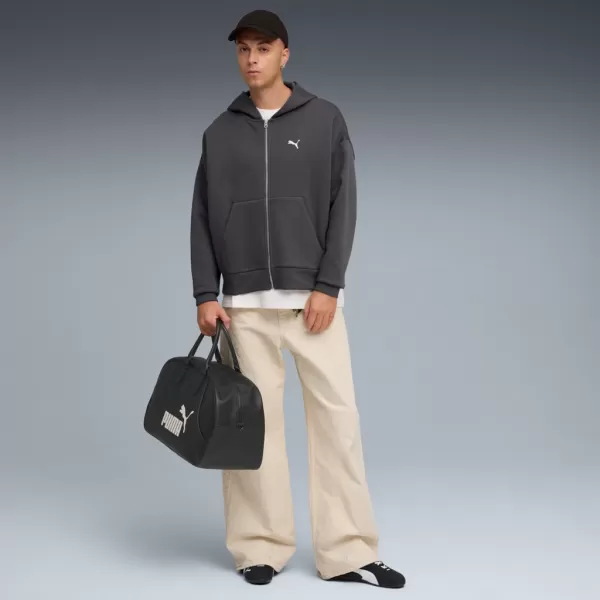  Herren -Sweatshirt PUMA WARDROBE ESS BOXY FULL-ZIP HOODIE DK 632066-44 GRAU 