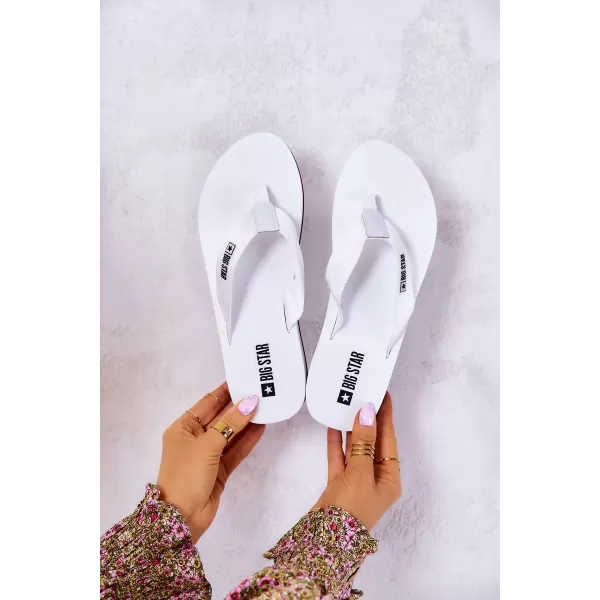  Damen-Flip-Flops mit Keilabsatz BIG STAR JJ274A333 WEISS Big Star Shoes 