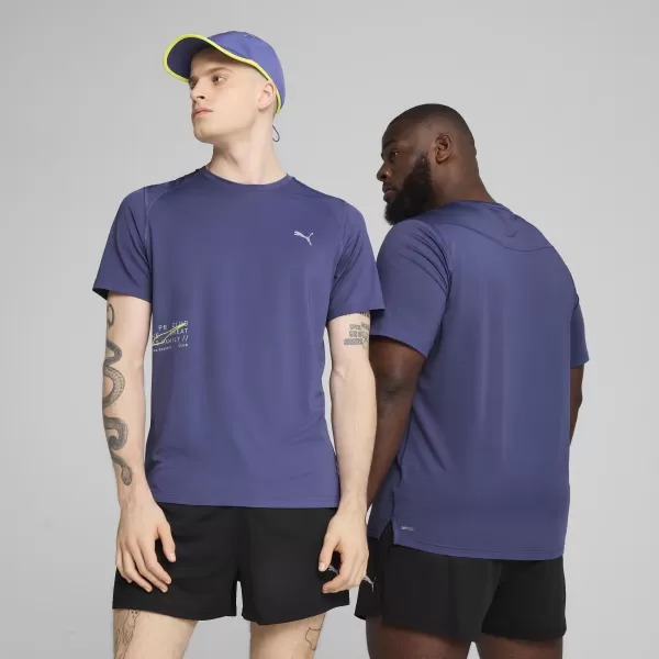  Hemd PUMA EVERYDAY KNIT PERF SS TEE? M 526631_46 BLAUER KRISTALL 