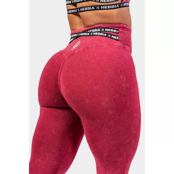  Gewaschene Leggings mit hoher Taille LEGACY 777 RED Nebbia 