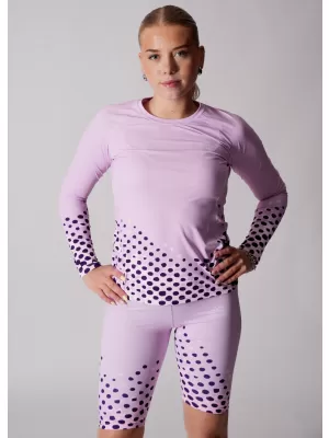 Frauen funktionales t -Shirt mit langen Ärmeln Premium ALTISPORT VOJ/ALW109TR03 LILA