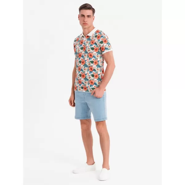  Herren t -Shirt OMBRE OM-POSS-0149 WEIß 