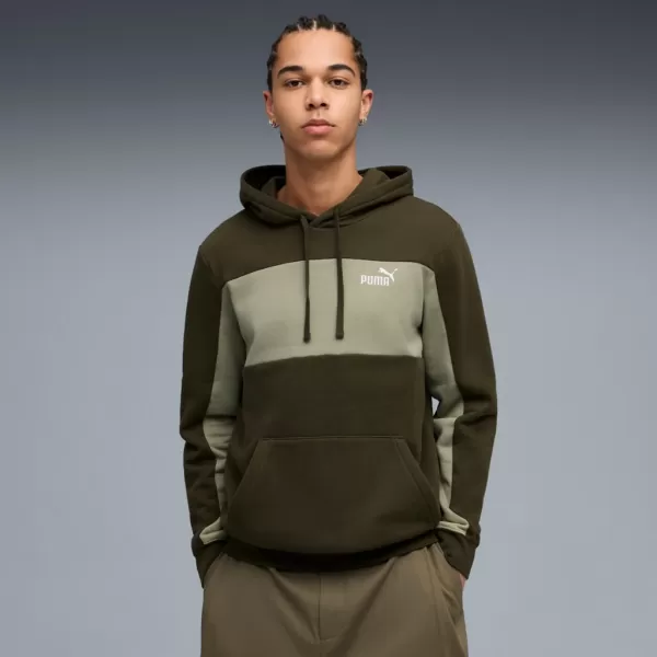  Herren-Sweatshirt PUMA ESS BLOCK HOODIE FL 684686-82 GRÜN 