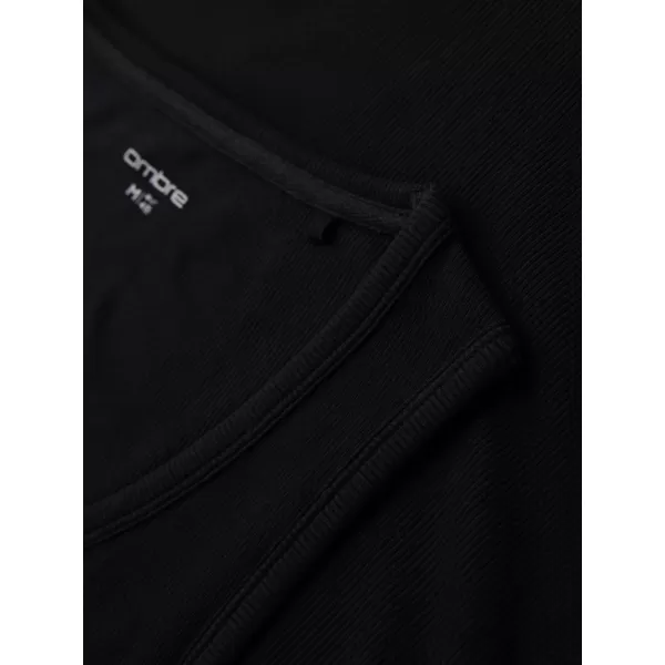  Hemd OMBRE OM-TSBT-0239 SCHWARZ 
