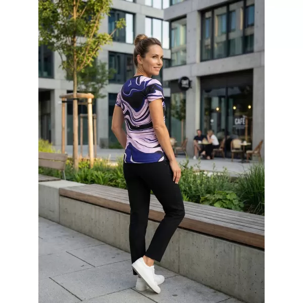  Hochwertiges Funktions-T-Shirt für Damen ALTISPORT VOJ/ALW099TR01 SCHWARZ LILA 