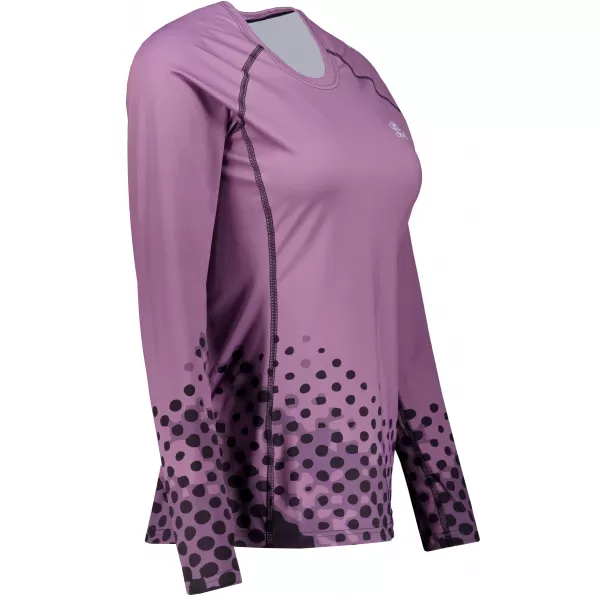  Frauen funktionales t -Shirt mit langen Ärmeln Premium ALTISPORT VOJ/ALW109TR03 LILA 