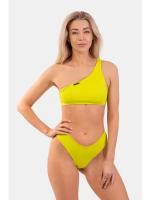 One-Shoulder-Bandeau-Bikinioberteil - Top 448 GREEN Nebbia