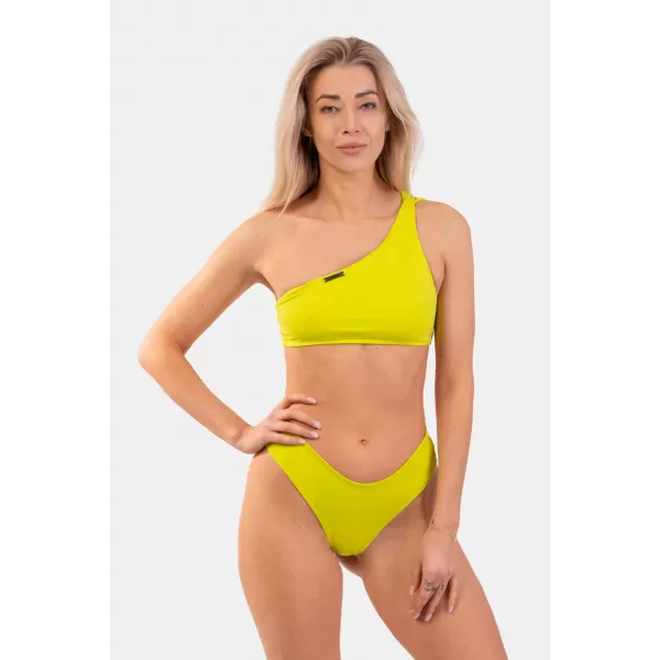  One-Shoulder-Bandeau-Bikinioberteil - Top 448 GREEN Nebbia 