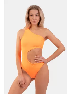 Oranger asymmetrischer One-Shoulder-Monokini 458 ORANGE Nebbia