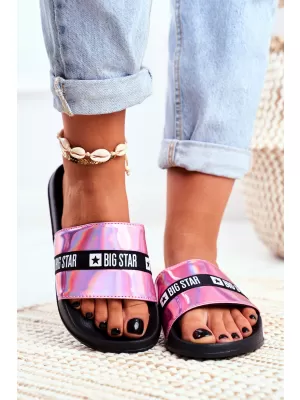 Modische Damenhausschuhe BIG STAR GG274008 ROSA Big Star Shoes