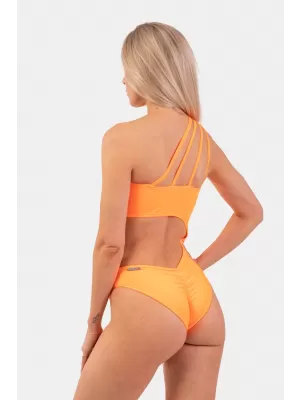 Oranger asymmetrischer One-Shoulder-Monokini 458 ORANGE Nebbia
