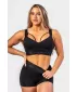 Damen-Sport-BH mit Verstärkung INTENSE Iconic 844 BLACK Nebbia