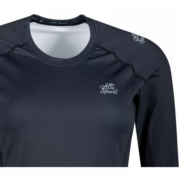  Frauen funktionales t -Shirt mit langen Ärmeln Premium ALTISPORT VOJ/ALW109TR03 ROTSCHWARZ 