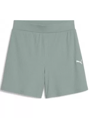 Damenshorts PUMA ESS ELEVATED SHORTS 685026_30 GRÜNER MOND