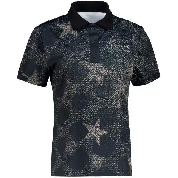  Frauenfunktional T -Shirt mit Premiumkragen ALTISPORT VOJ/ALW111TR05 STERNE 