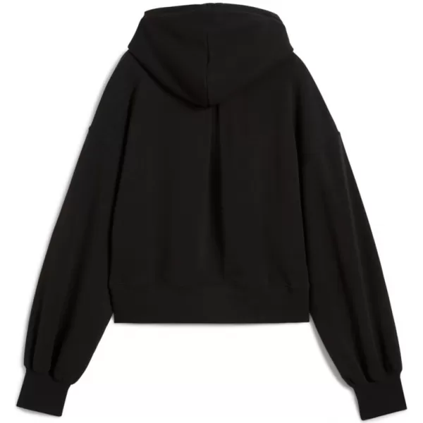  Damen Sweatshirt PUMA WARDROBE ESS RELAXED CROPPED HOODIE TR 629746-01 SCHWARZ 