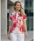 Frauenfunktional T -Shirt mit Premiumkragen ALTISPORT VOJ/ALW102TR05 ROSA/WEIß