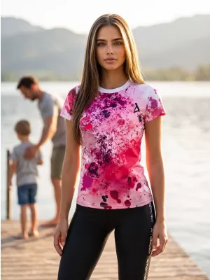 Hochwertiges Funktions-T-Shirt für Damen ALTISPORT VOJ/ALW055TR01 ROSA
