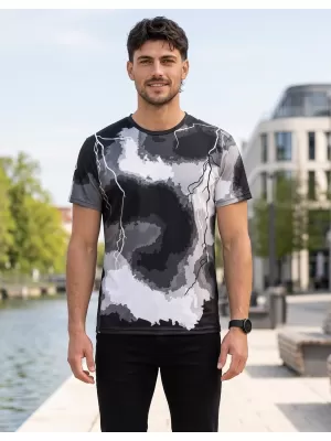 Männer funktionaler T -Shirt Premium ALTISPORT VOJ/ALM113TR01 GRAU
