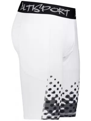 Männersport -Leggings über den Knien der Prämie ALTISPORT VOJ/ALM109LEG02 WEIß