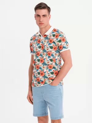 Herren t -Shirt OMBRE OM-POSS-0149 WEIß