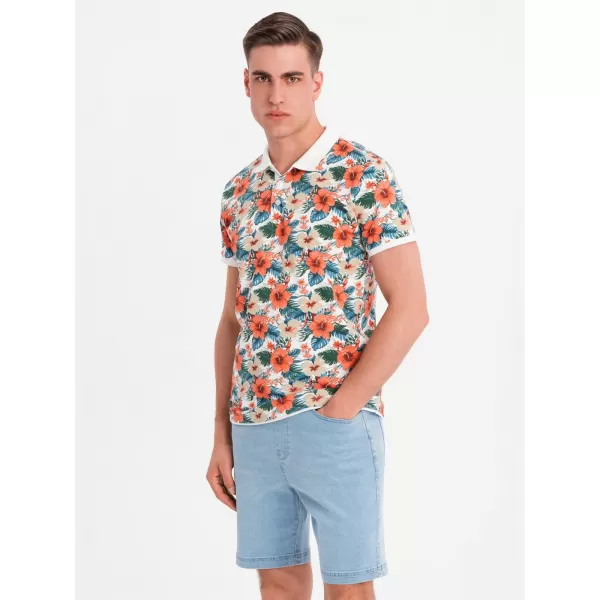  Herren t -Shirt OMBRE OM-POSS-0149 WEIß 