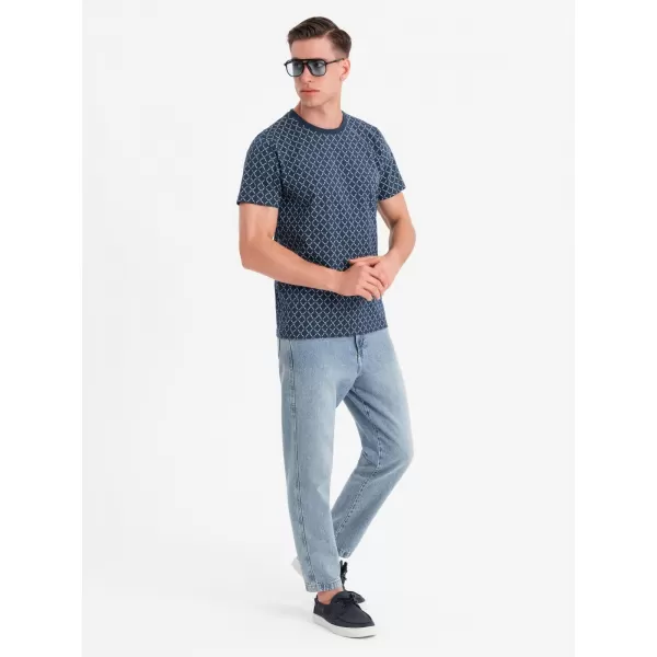  Hemd OMBRE OM-TSFP-0250 MARINEBLAU 