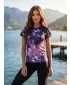 Hochwertiges Funktions-T-Shirt für Damen ALTISPORT VOJ/ALW055TR01 SCHWARZ LILA