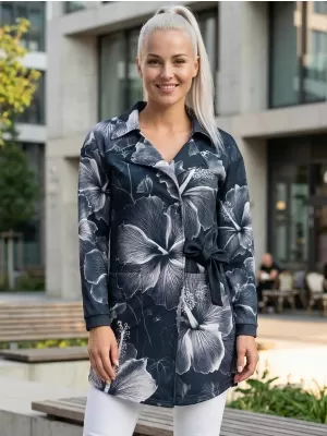 Frauenjacke Premium ALTISPORT VOJ/ALW102MI05 SCHWARZ UND WEIß