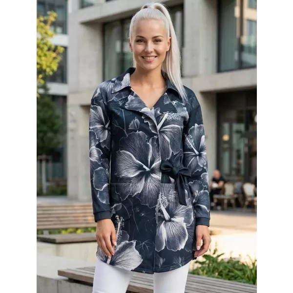  Frauenjacke Premium ALTISPORT VOJ/ALW102MI05 SCHWARZ UND WEIß 