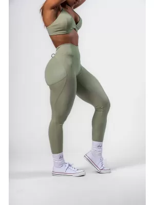 Formgebende Leggings mit Schnürung STRONG BEAUTY 426 HELLGRÜN Nebbia