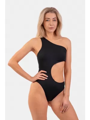 Asymmetrischer One-Shoulder-Monokini 459 BLACK Nebbia