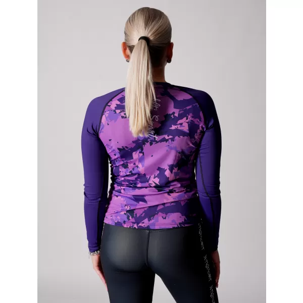  Frauen funktionales t -Shirt mit langen Ärmeln Premium ALTISPORT VOJ/ALW110TR03 LILA 