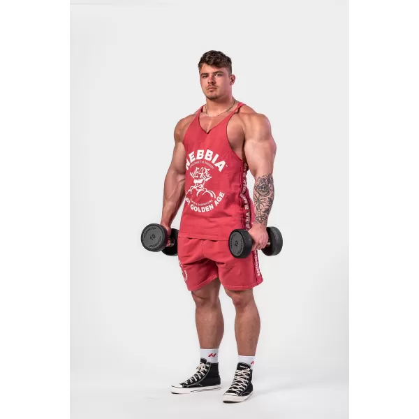  Gewaschener Muscle-Back-String GOLDEN AGE 791 RED Nebbia 