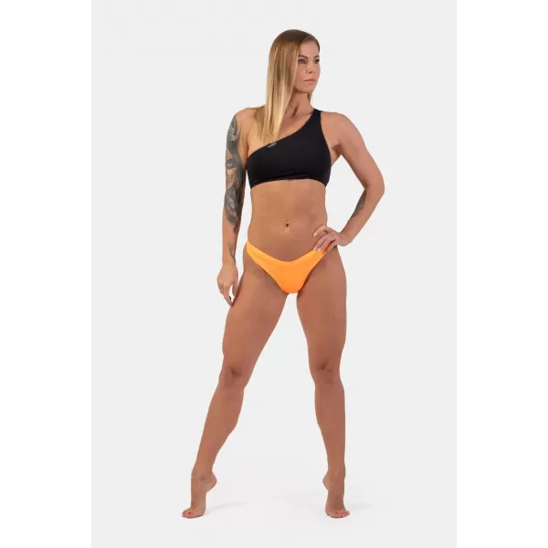 Orangefarbener V-Shape-Bikini – hoch ausgeschnittenes Unterteil 455 ORANGE Nebbia 