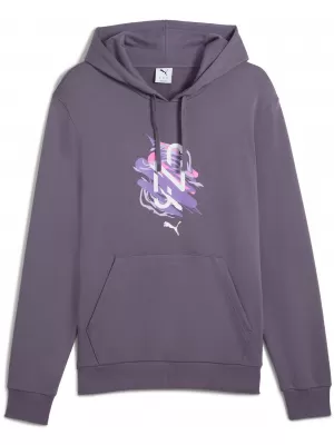 Herren -Sweatshirt PUMA NEYMAR JR CREATIVITY HOODIE 660099_01 LILA HOLZKOHLE