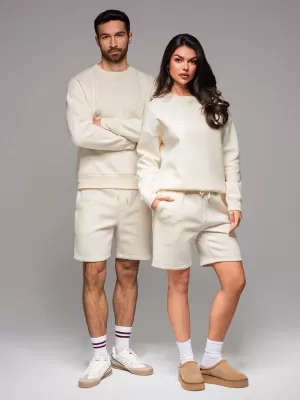 Sweatshirt + Shorts OMBRE Z108 CREME