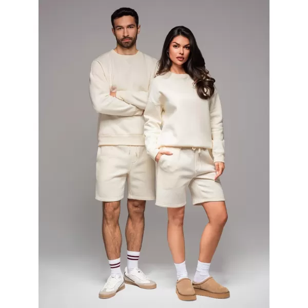  Sweatshirt + Shorts OMBRE Z108 CREME 