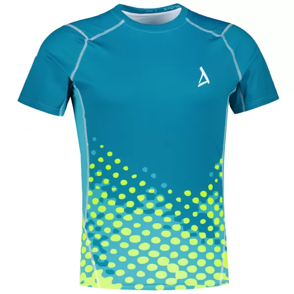  Funktionelle Kompression von Männern t -Shirt Premium ALTISPORT VOJ/ALM109TR04 EMERALD-FLUO 