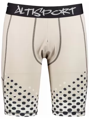Männersport -Leggings über den Knien der Prämie ALTISPORT VOJ/ALM109LEG02 HELLBRAUN