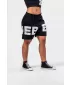 MUSCLE MOMMY 624 SCHWARZ Nebbia 6-Zoll-Sweatshorts