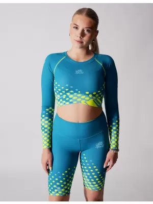 Funktionelle Erntedopie von Frauen ALTISPORT VOJ/ALW109TR04 EMERALD/FLUO GELB