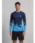 Funktionelle Kompression t -Shirt von Männern mit langarmiger Prämie ALTISPORT VOJ/ALM109TR03 KÖNIGLICH