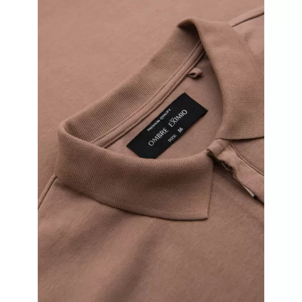  Herren t -Shirt OMBRE OM-POSS-0148 HELLBRAUN 