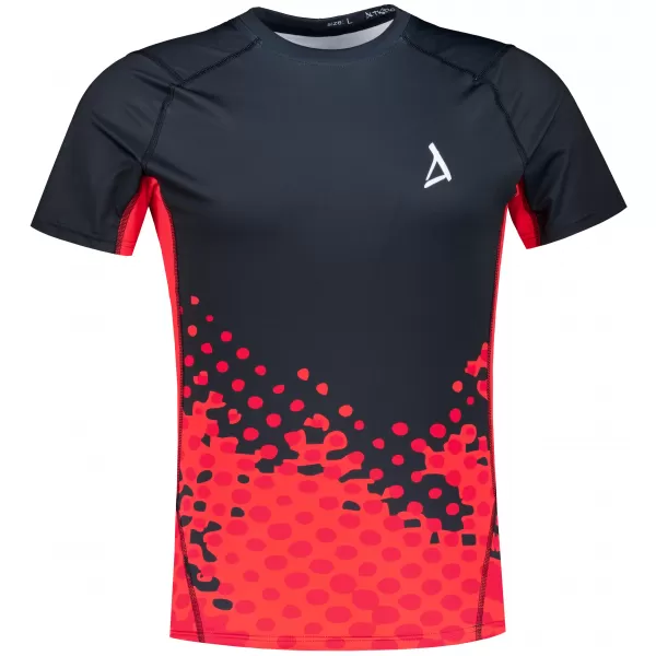  Funktionelle Kompression von Männern t -Shirt Premium ALTISPORT VOJ/ALM109TR04 ROT/SCHWARZ 