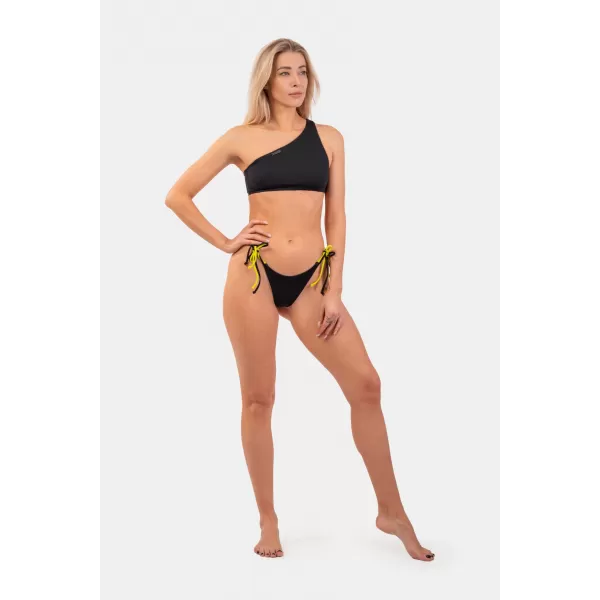  One-Shoulder-Bandeau-Bikini-Bademode – Top 448 BLACK Nebbia 