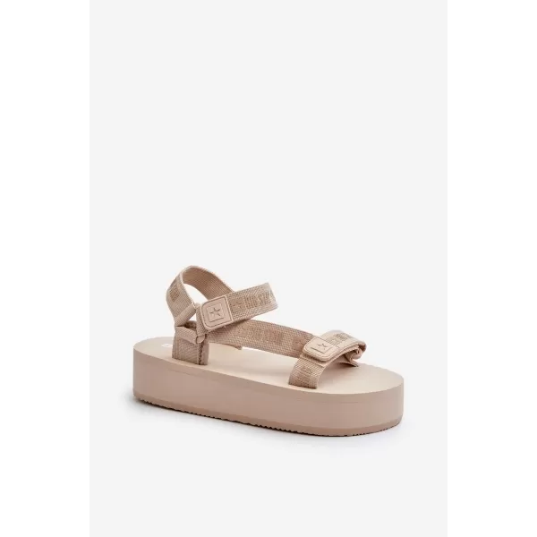  Damensandalen BIG STAR NN274A528 BEIGE Big Star Shoes 
