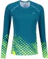 Frauen funktionales t -Shirt mit langen Ärmeln Premium ALTISPORT VOJ/ALW109TR03 EMERALD/FLUO GELB