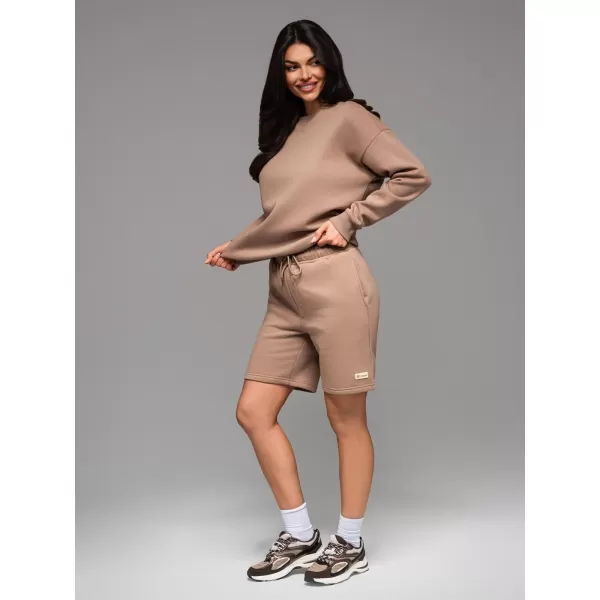  Sweatshirt + Shorts OMBRE Z108 BRAUN 