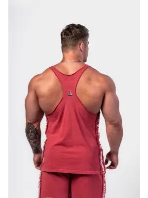 Gewaschener Muscle-Back-String GOLDEN AGE 791 RED Nebbia